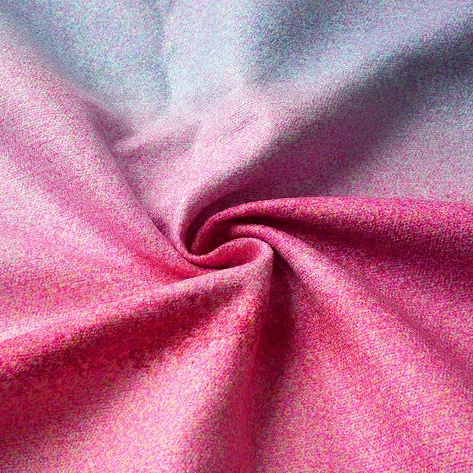 Hot Yoga Towel, Non Slip Yoga Mat Towel Sweat Absorbent Printed Yoga Towel with Grip Dots for Hot Yoga, Pilates and Workout 72"x 24", Sunset