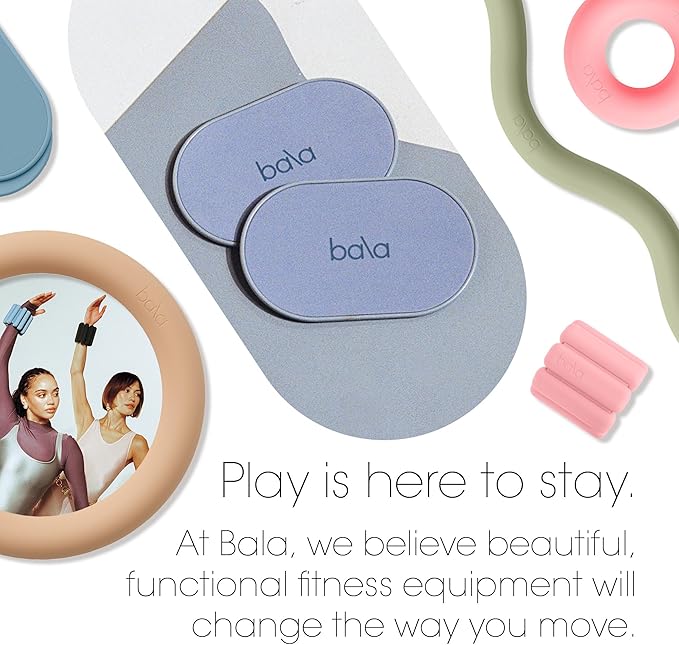 Bala Capsule Sliders for Working Out, Core Workout Sliders - Floor Exercise Sliders & Fitness Gliders for Squats, Lunges, & Push-up Variations - Strength Slides for Yoga, Pilates & Aerobics