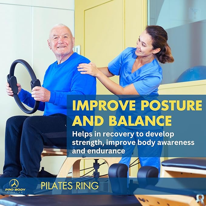 ProBody Pilates Fitness Circle – 14 Inch Pilates Ring for Focusing on Toning Inner Thighs, Arms, and Core