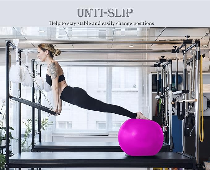 Soft Exercise Ball, Anti-Burst Yoga Ball Chair Supports 2200lbs, Stability Swiss Ball w/Pump for Pregnancy Birthing, Excersize, Workout, Fitness, Balance, Gym, Physio, Abs (Office & Home & School)