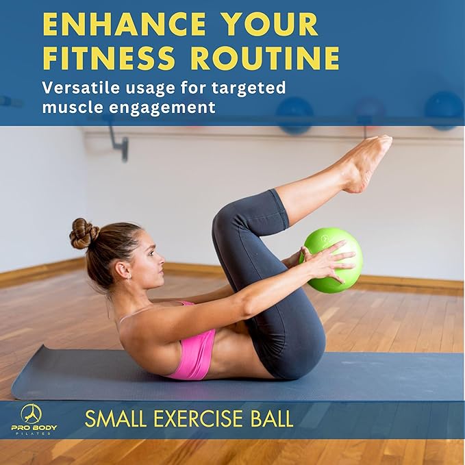 ProBody Pilates Yoga Ball - Exercise Balls, Various Sizes, for Stability, Pregnancy, Workout & Physical Therapy