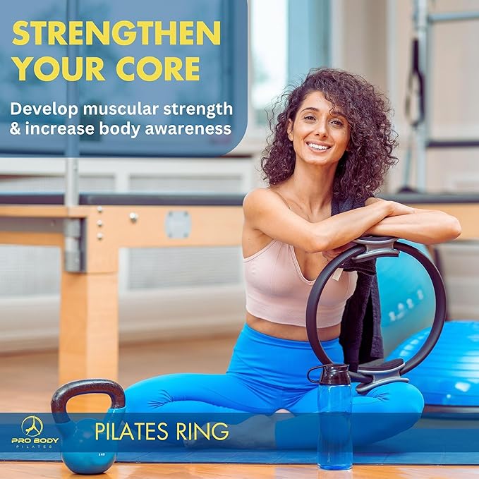 ProBody Pilates Fitness Circle – 14 Inch Pilates Ring for Focusing on Toning Inner Thighs, Arms, and Core