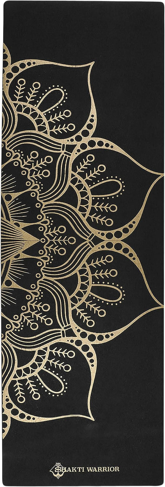 Shakti Warrior Cork Yoga Mat - Artist Designed, Premium Printed Eco-Friendly Non-Slip mat, Great for Regular & Hot Yoga, Pilates, Workouts 72 inch x 24 inch x 3mm Thick