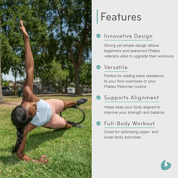 Balanced Body Ultra-Fit Circle Pilates Ring, Body Ring, Great Exercisers for Legs, Fitness Circle, Thigh Exercise, Pilates Circle, Pilate Ring Fitness Equipment for Home or Studio