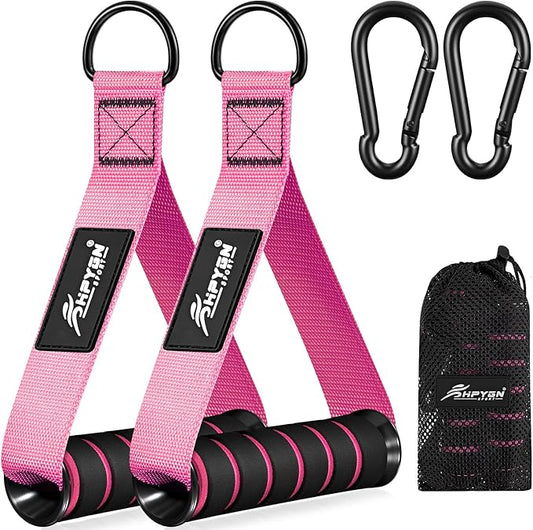 HPYGN Exercise Handle, Replacement Fitness Equipment for Pilates, Yoga, Strength Trainer, Pull Down Home Gym Red, Grey, Blue Working Out Handle