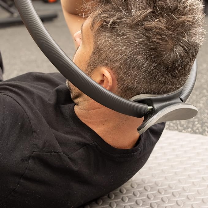 Phoenix Fitness Pilates Ring,Double Handle Exercise Circle Fitness Magic Circle Resistance Ring Dual Grip for Yoga Core Training,15 Inch