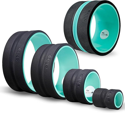 Chirp Wheel XL and Foam Roller Bundle - Ultimate Comfort for Deep Tissue Back Massage, Enhanced Stability with Wider Back Stretcher and Plush Cushion, Spinal Protection, Trigger Point Pressure Relief.