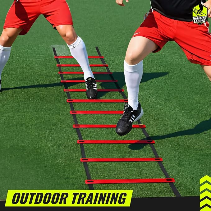 Teenitor Agility Ladder Speed Ladder Training Ladder for Soccer, Speed, Football Fitness Feet Training Carry Bag Agility Training Equipment 13 rungs, 23 feet