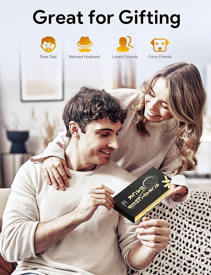 TUKUOS Telescoping Back Scratcher with 4Pcs Detachable Heads, Stocking Stuffers for Men, Larger Scratching Tips, White Elephant Gifts, Christmas Gifts for Men Women Adults, Relieve Itching Anywhere