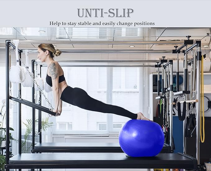 Soft Exercise Ball, Anti-Burst Yoga Ball Chair Supports 2200lbs, Stability Swiss Ball w/Pump for Pregnancy Birthing, Excersize, Workout, Fitness, Balance, Gym, Physio, Abs (Office & Home & School)