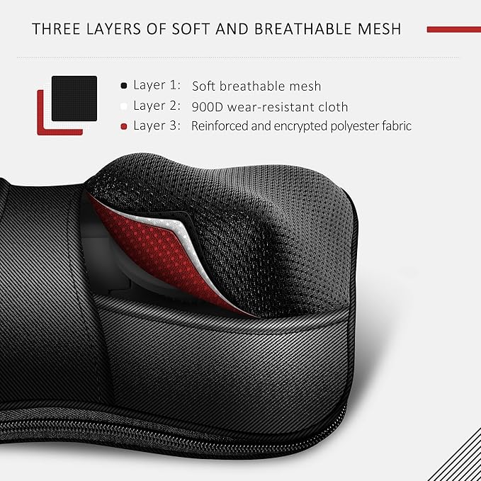 VIKTOR JURGEN Mothers Day Back Massager Kneading for Neck, Shoulder and Foot, Shiatsu Massage Pillow with Heat, Relaxation Gifts for Women/Men/Dad/Mom/Christmas/Fathers Day