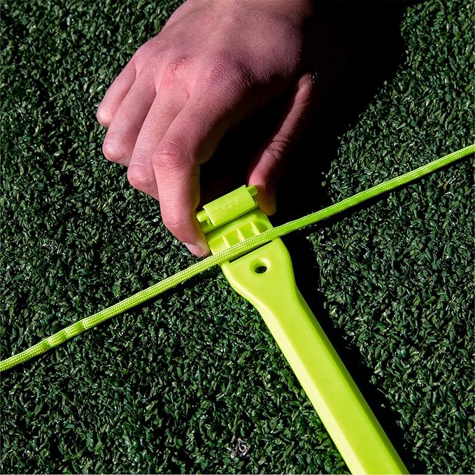QuickPlay PRO No Tangle Agility Ladder with Quick Lock Adjustable Flat Rungs + Carry Bag (11-Rung) Multi-Sport Speed Training Ladder