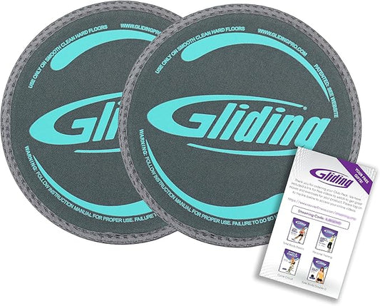 Gliding Discs for Working Out - Exercise Sliders for Carpet & Hardwood Floors 1 Pair, Authentic Workout Sliders Disc for Full Body Resistance Workout, Includes 4 Streaming Video Workouts