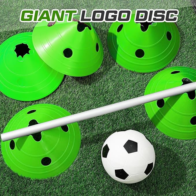 ShinyRelief Jumbo Disc Cones Jumbo Soccer Cones with Mesh Bag Giant Large Agility for Soccer Training Adult Sports