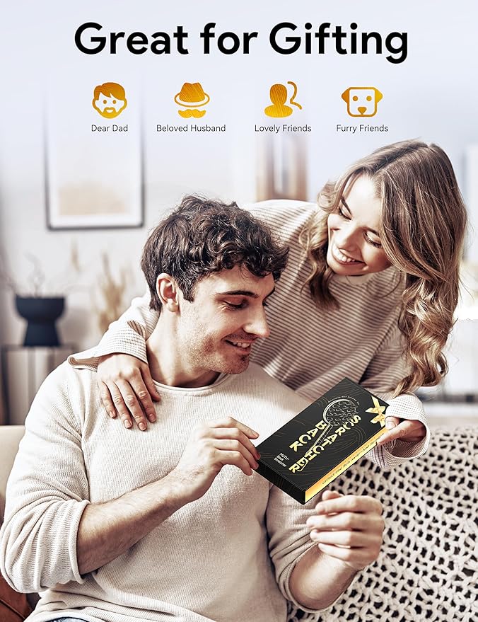 TUKUOS Telescoping Back Scratcher with 4Pcs Detachable Scratching Heads, Stocking Stuffers for Men Back Scratcher for Men/Dad/Women, White Elephant Gifts for Adults Christmas Gifts for Men Women