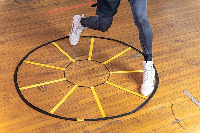 Webby Agility Trainer – Circle Speed and Agility Ladder for High Intensity Reactive Footwork Drills and Skills – A Circular Piece of Reaction Training Equipment That Changes The Way You Move