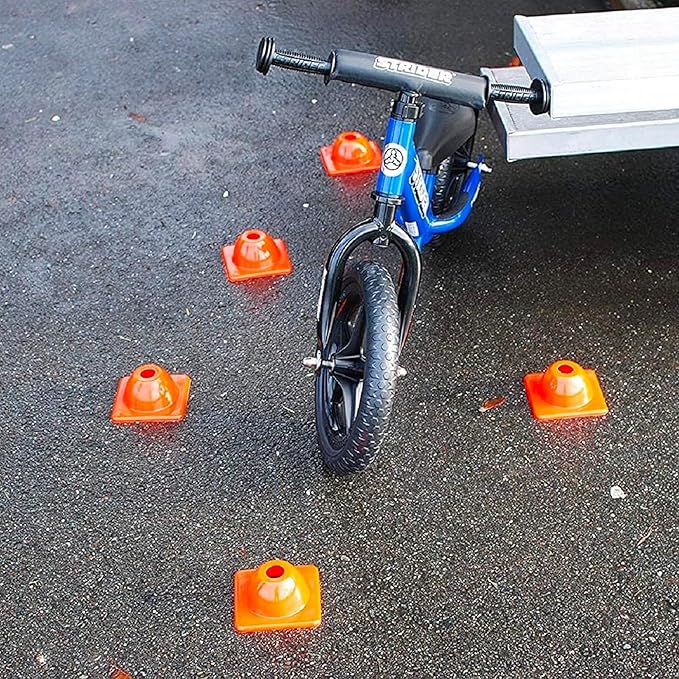 2 inches Heavy Duty Agility Training Cones for Sports & Kids Coaching, Field Markers for Motorcycle, Bikes, Traffic, Basketball, Soccer Drills, Durable, Multipurpose, Adjustable