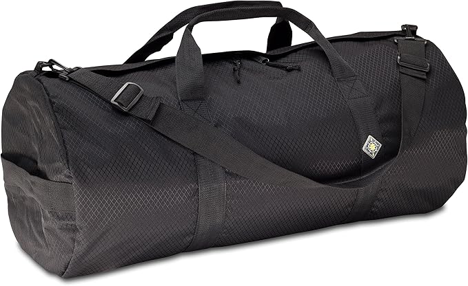 Diamond Ripstop Duffle Bags, Ultra Tough & Tear Resistant, Reinforced Stitching, Weatherproof, Packable Foldable Duffle Bag for Traveling