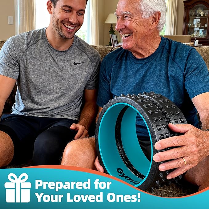 Back Roller for Back Pain Reliefn & Stretching, Deep Tissue Massage Roller Supports Up to 530 lbs / 240 kg, 5.5''-7.5'' Curved Foam Roller for Home Stretching & Physical Therapy