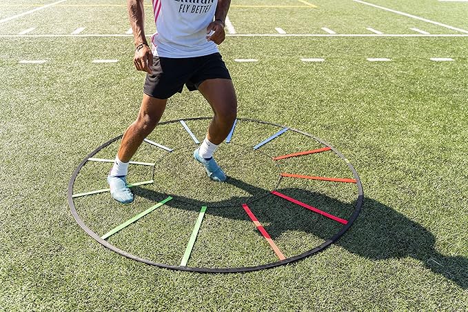 Webby Agility Trainer – Circle Speed and Agility Ladder for High Intensity Reactive Footwork Drills and Skills – A Circular Piece of Reaction Training Equipment That Changes The Way You Move